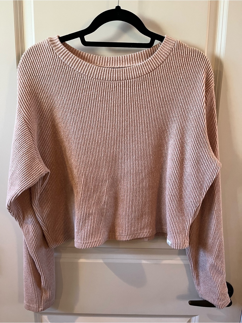 Rip Curl Women's Ribbed Crew Neck Sweater - Light Pink